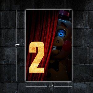 Five Nights at Freddy's 2 movie poster - 11x17 wall art print merch gift fnaf